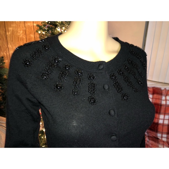 Banana Republic 3/4 Sleeve Embellished Cardigan - Picture 4 of 11